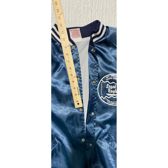 USA Cardinal Bomber Jacket‎ L 1996 Softball Champions Mt Prospect Park District - Picture 12 of 12